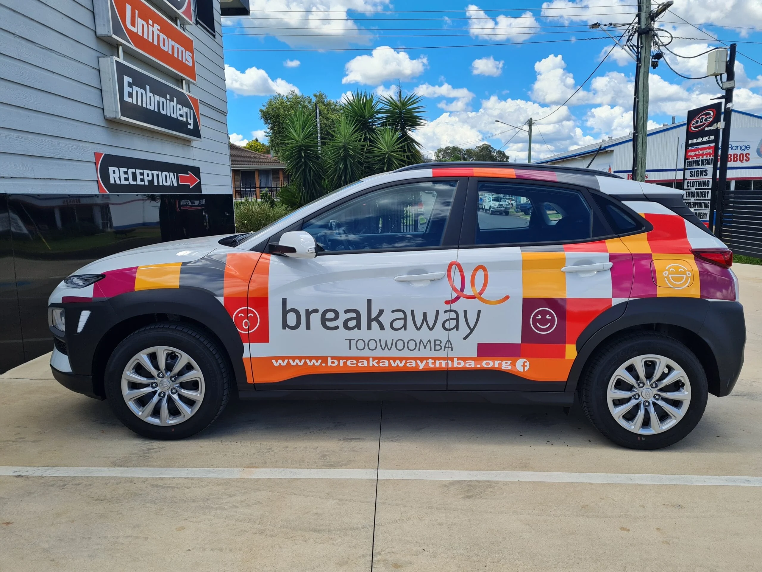 Breakaway Toowoomba car signage