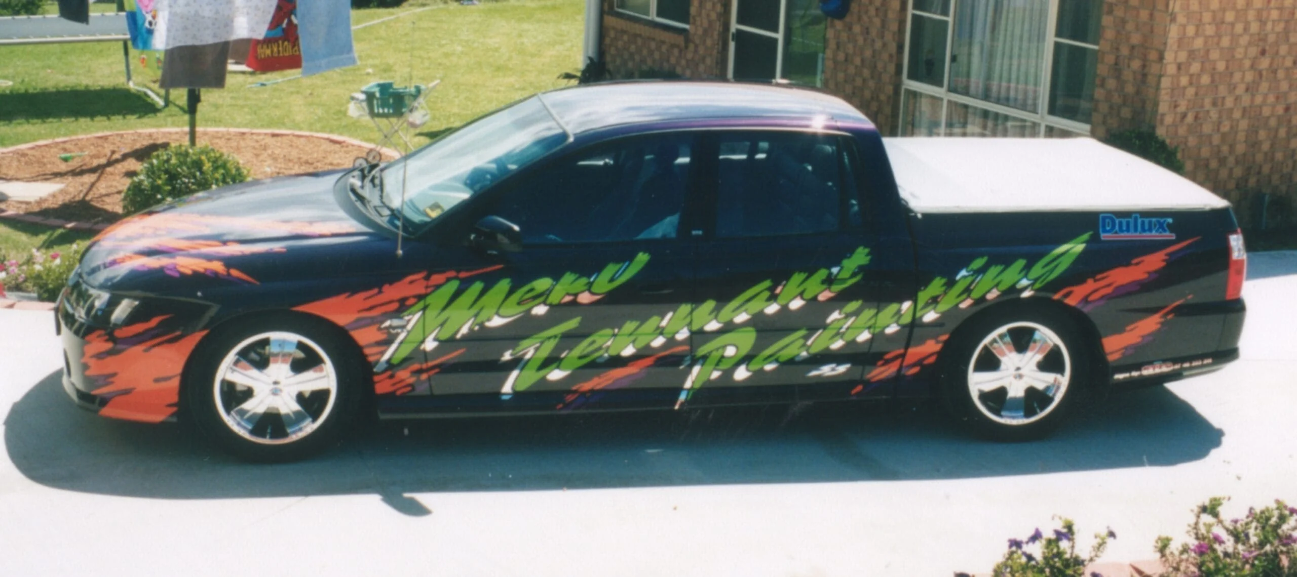 Early ALE vehicle wrap on a ute, 2006