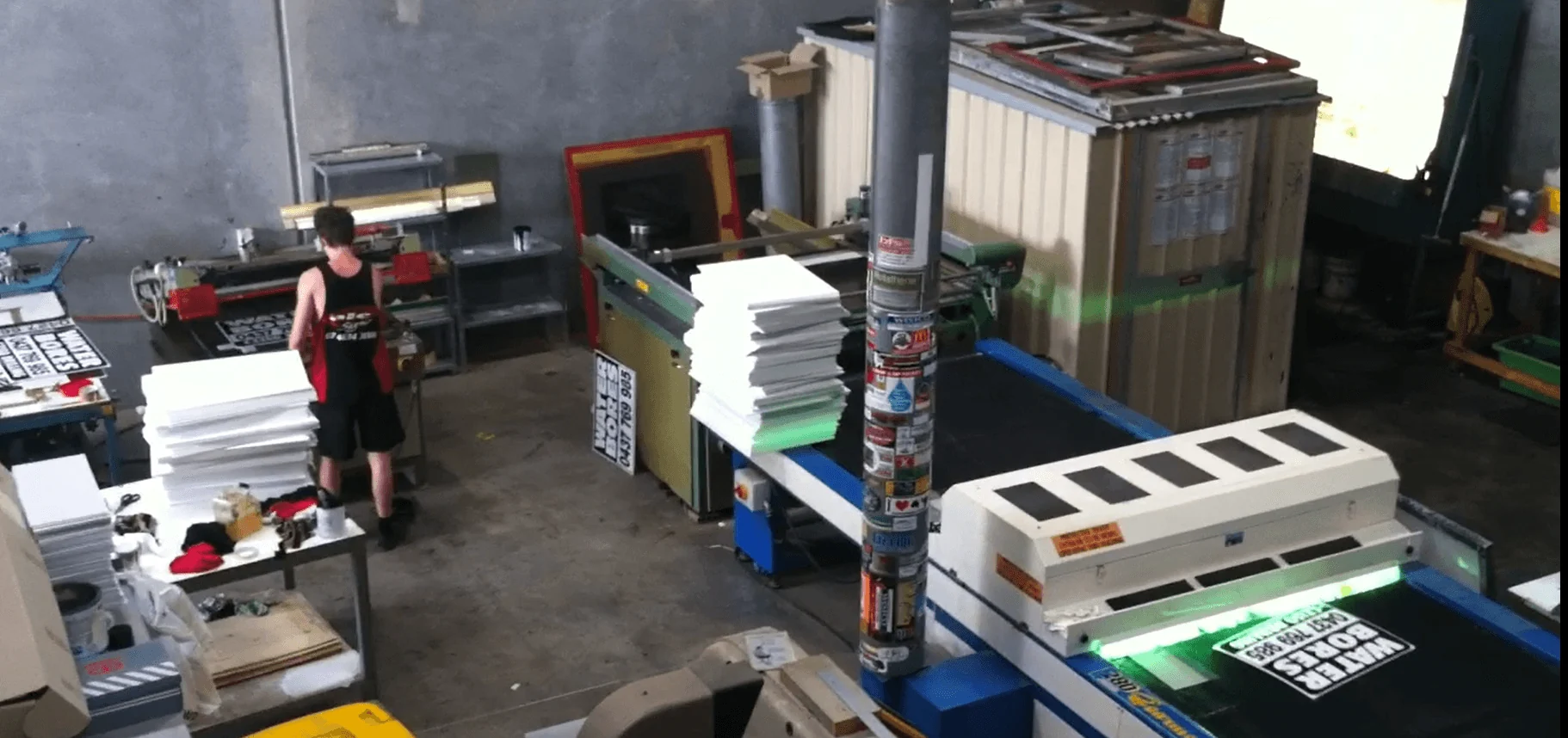 Screen printing equipment added in 2014