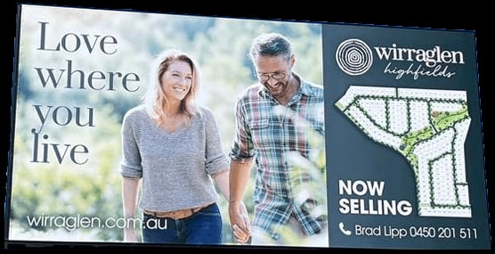 Wirraglen Highfields real estate sign