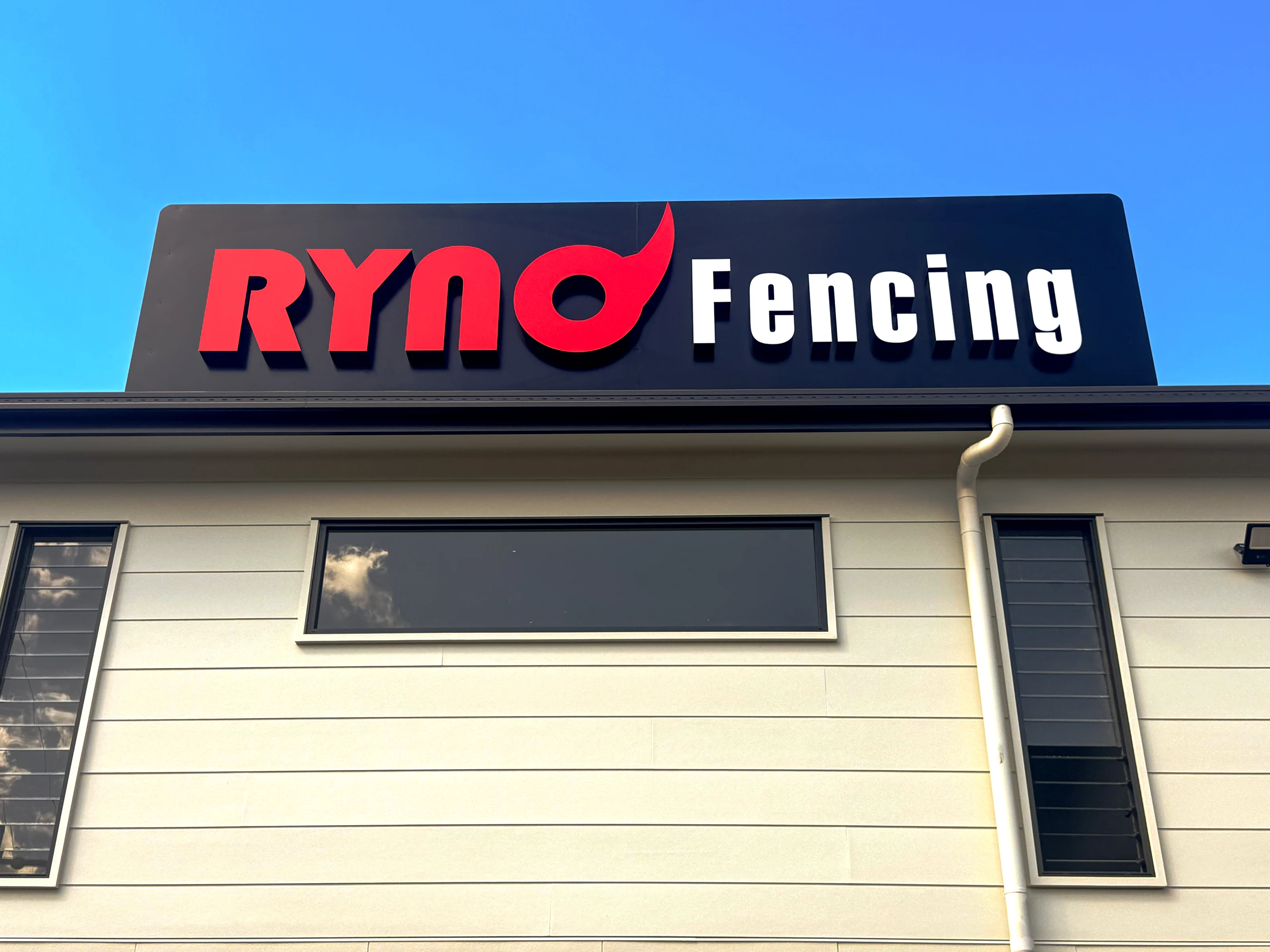 Ryno Fencing fascia sign, Brisbane North QLD