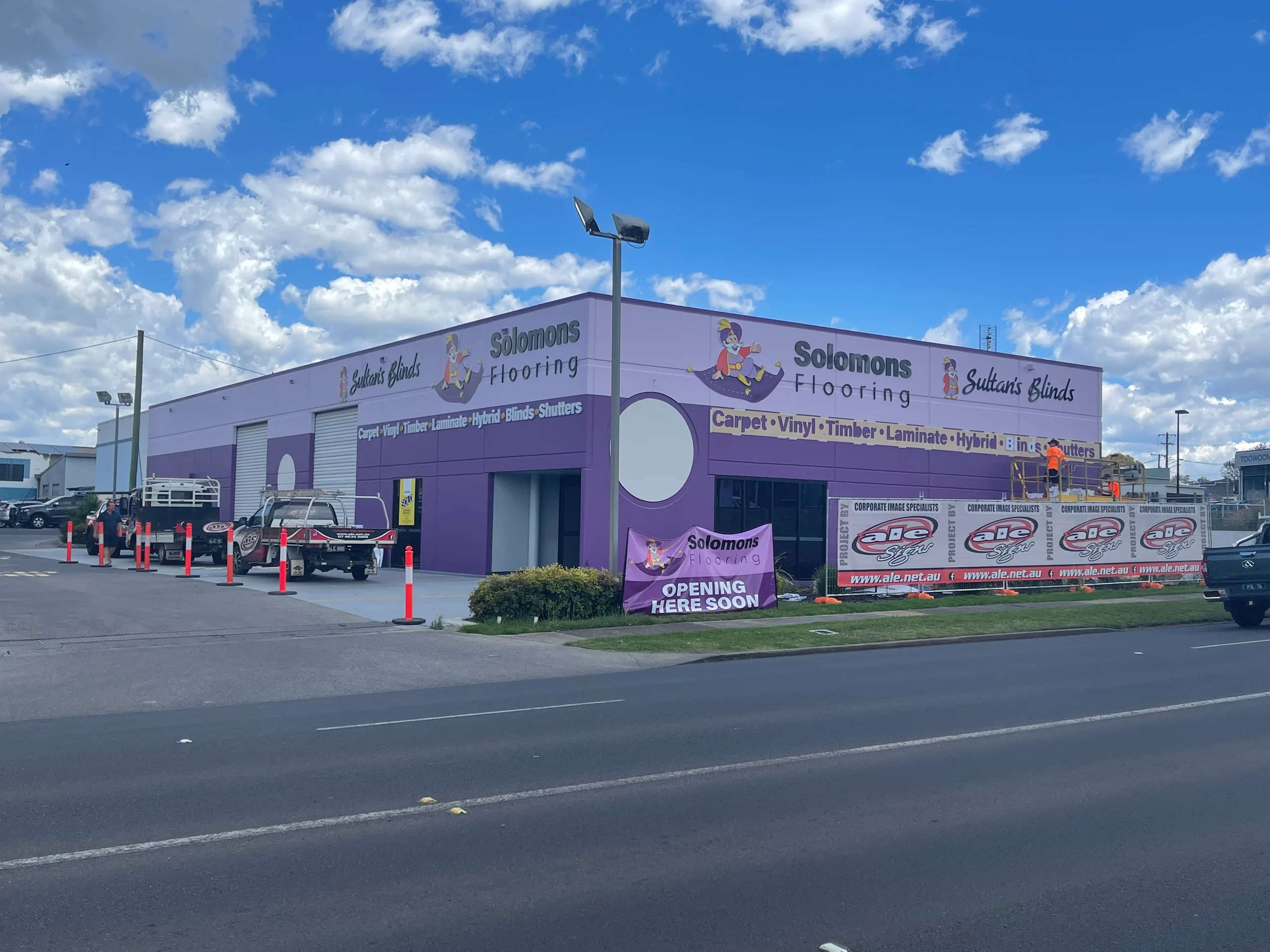 Solomons Flooring building wrap, Toowoomba