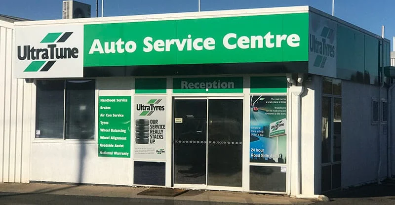 UltraTune Auto Service Centre shopfront signage