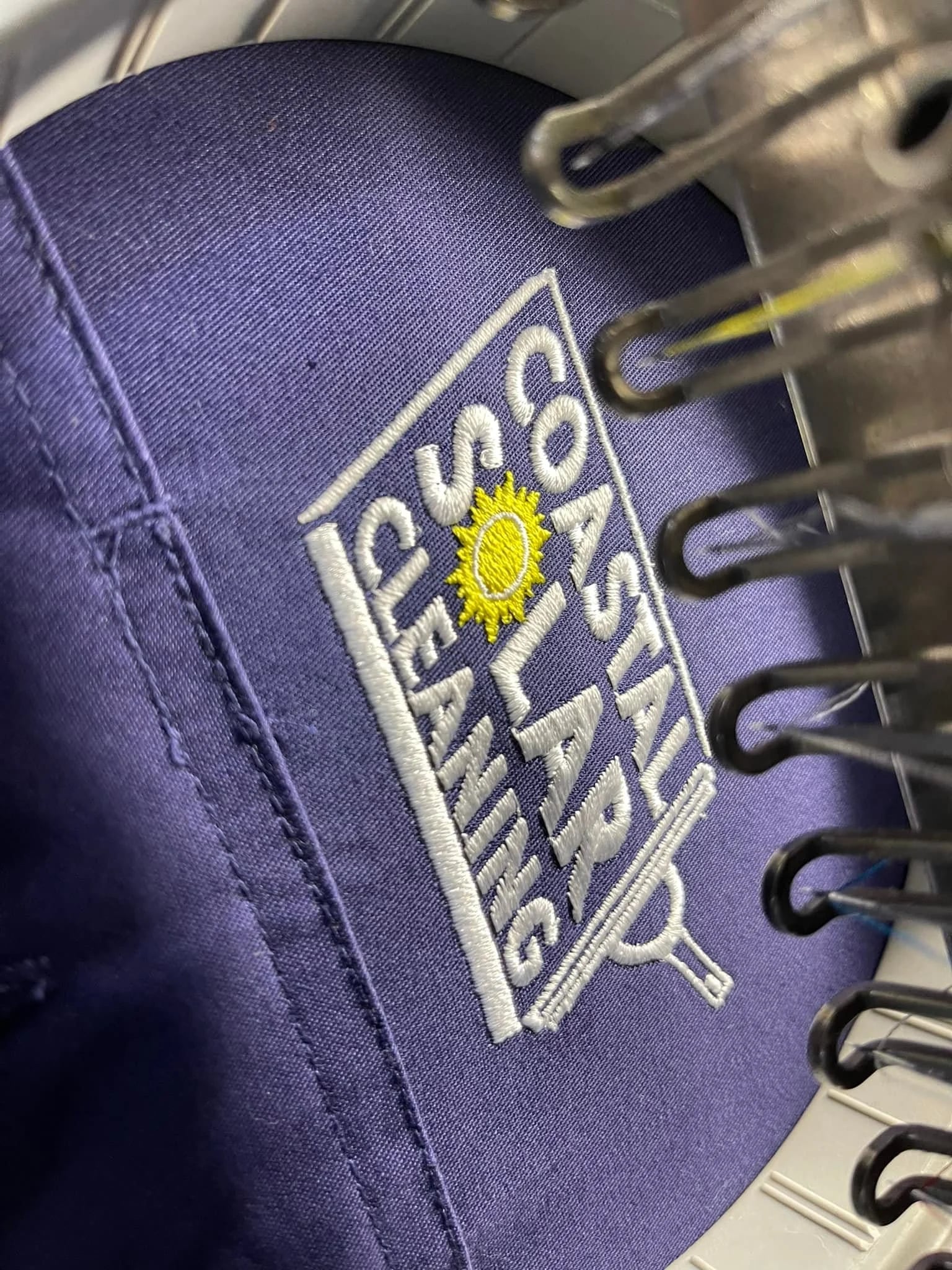 Coastal Cleaning embroidered garment