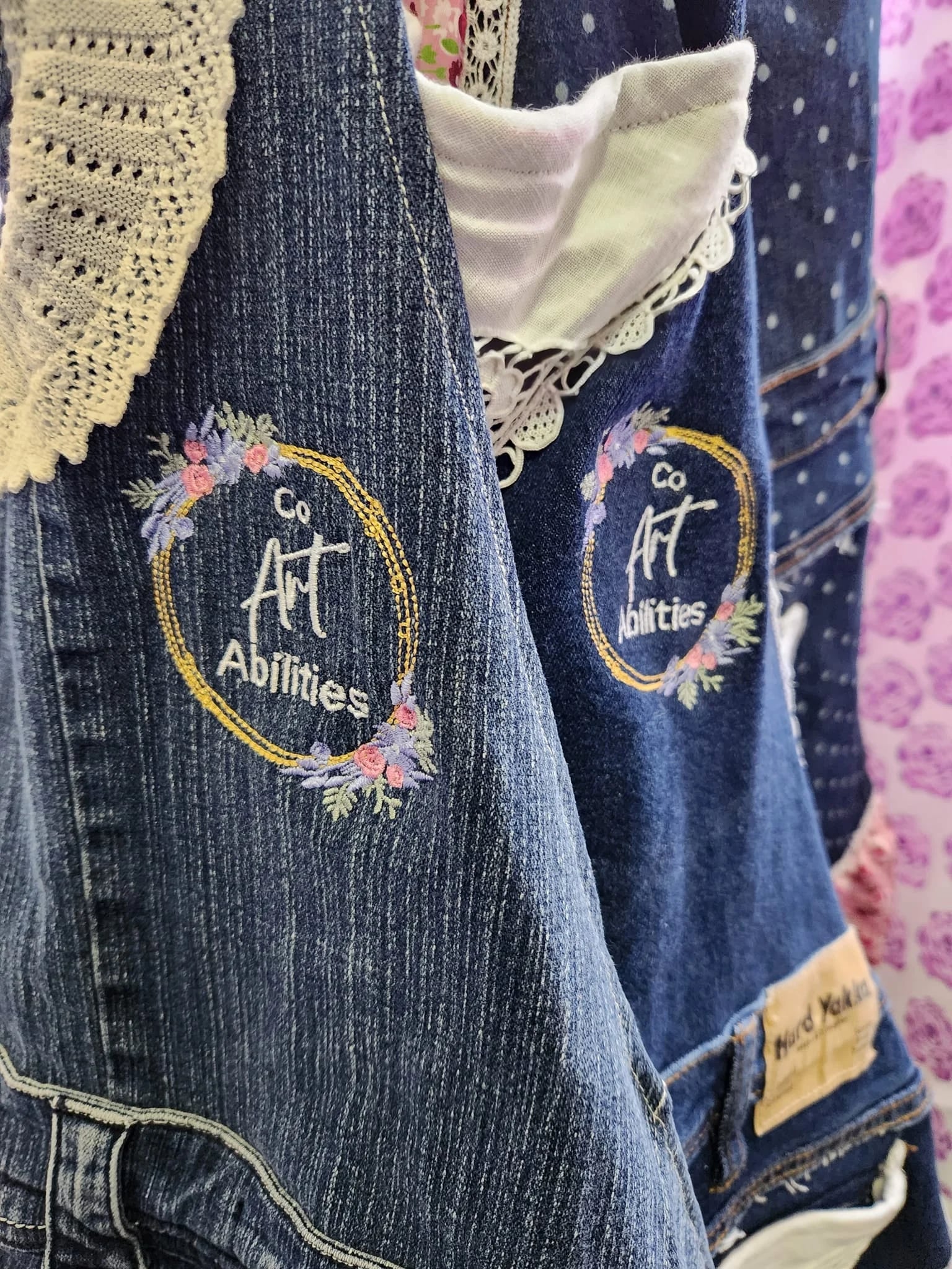 Embroidered denim jacket