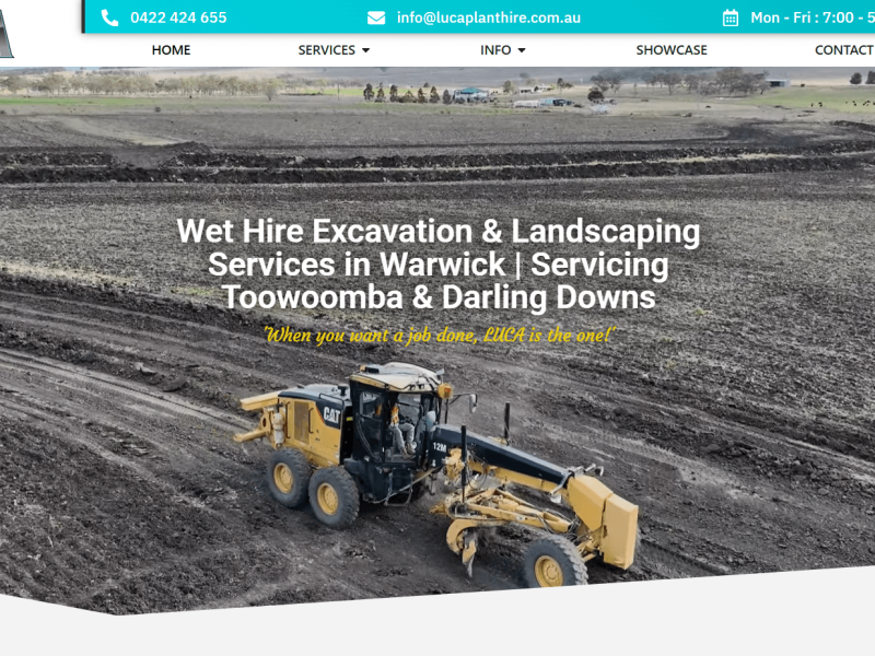Luca Plant Hire site